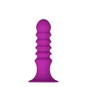 Plug-DREAM TOYS RIBBED PLUG WITH SUCTION CUP