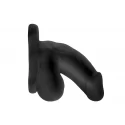 Buck angel fun boy soft hollow 4.5" strap-on - black [d]