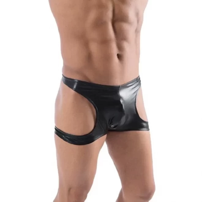 Jockstrap With Open Sides - Wetlook Black