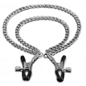 Steamy shades adjustable double chain nipple clamps