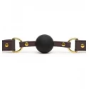 Coco de mer leather ball gag brown