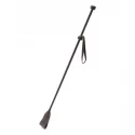 Coco de mer leather riding crop brown