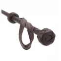 Coco de mer leather riding crop brown