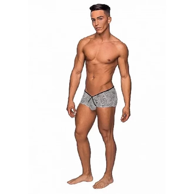 Micro mini short-white/black-x-large