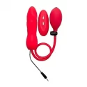 Inflatable vibrating silicone twist