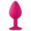 Plug-Anal Plug Emotions Cutie Medium Pink dark black crystal