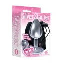 Bejeweled heart stainless steel plug