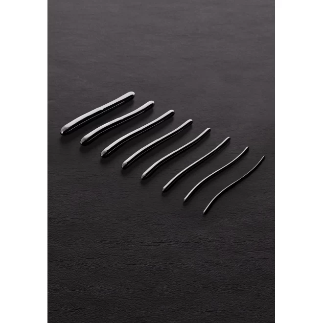 Hegar-sound-double end dilator - 8 pieces set - brushed steel