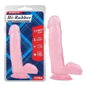 Hi rubber 7.0 inch dildo clear