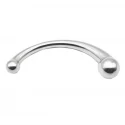 The curvy stainless steel double ended g-spot dildo