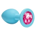 Plug-Anal Plug Emotions Cutie Medium Turquoise Pink crystal