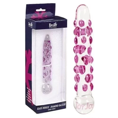 Szklane dildo Glass Worxx Diamond Dazzler (2 kolory)