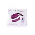 Stymulator-V-Vibe Purple USB 7 Function / Remote Control