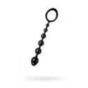 A-TOYS, Anal chain, silicone, black, 19,8 cm