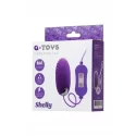 A-TOYS, Vibro egg 'Shelly', with control panel, silicone, violet