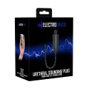 E-stimulation vibrating urethral sounding plug