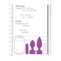 Silicone usb-rechargeable anal set