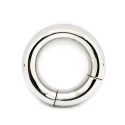 Stainless steel magnetic donut cock ring 40 mm.