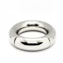 Stainless steel magnetic donut cock ring 40 mm.