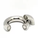 Stainless steel magnetic donut cock ring 40 mm.