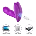 Stymulator-Silicone Panty Vibrator USB 7 Function / Heating / Impact function