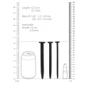 Silicone screw plug set - urethral sounding