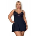 Bielizna-Drimera babydoll i stringi niebieska XXL