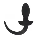 Silicone vibrating puppy tail - large