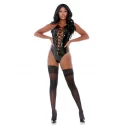 Laced be honest vinyl lace-up teddy