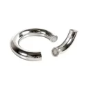 Stainless steel magnetic donut cock rings 50 mm.