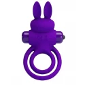 PRETTY LOVE - VIBRANT PENIS RING III Purple