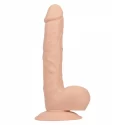 Realistyczne dildo z jądrami i przyssawką Rocket John