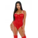 Sheer up mesh teddy