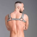 Neoprene bulldog harness - gray - large 46-50