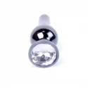 Plug-Jawellery Dark Silver BUTT PLUG- Black