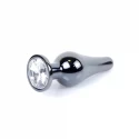 Plug-Jawellery Dark Silver BUTT PLUG- Black