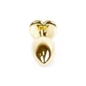 Plug-Jawellery Gold Heart PLUG- Light Blue