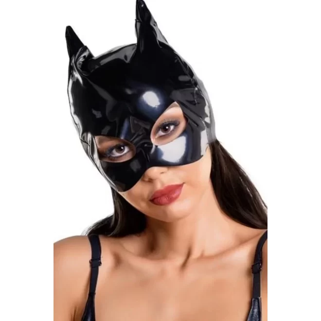 Glossy, Wetlook Cat Mask, Black, OS