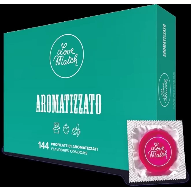 Prezerwatywy-Love Match Arromatizato - 144 pack