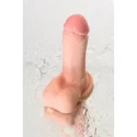 Suction cup based dildo, TPR, 17 cm