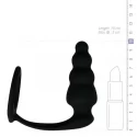 Cock Ring With Ribbed Anal Plug