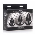 Triple Spades 3-Piece Anal Plug Set