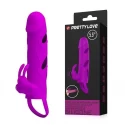 Pretty love 5,5 inch vibrating penis sleeve black