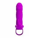 Pretty love 5,5 inch vibrating penis sleeve black