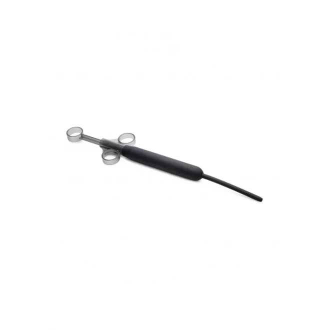 Silicone ribbed lube launcher