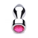 Weighted base aluminum plug pink gem - medium