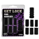 Penis Sleeve Kits-black 7 pcs