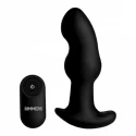 Gyro I Curved Rimming Plug with Remote Control