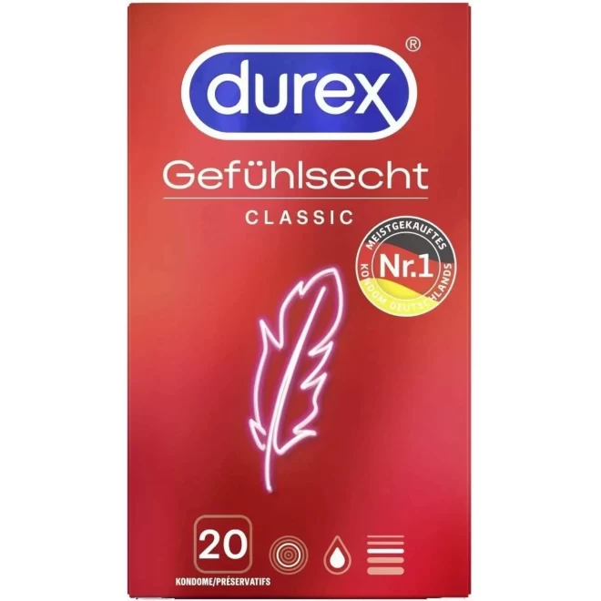 Cienkie prezerwatywy Durex Gefühlsecht 20 szt.