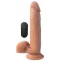 XL Realistic Vibrating Dildo With Suction Cup - Skin Tone
